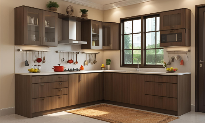 U-Shaped Modular Kitchen in Kolkata – Custom Designs by Creative Interior Office, Kestopur